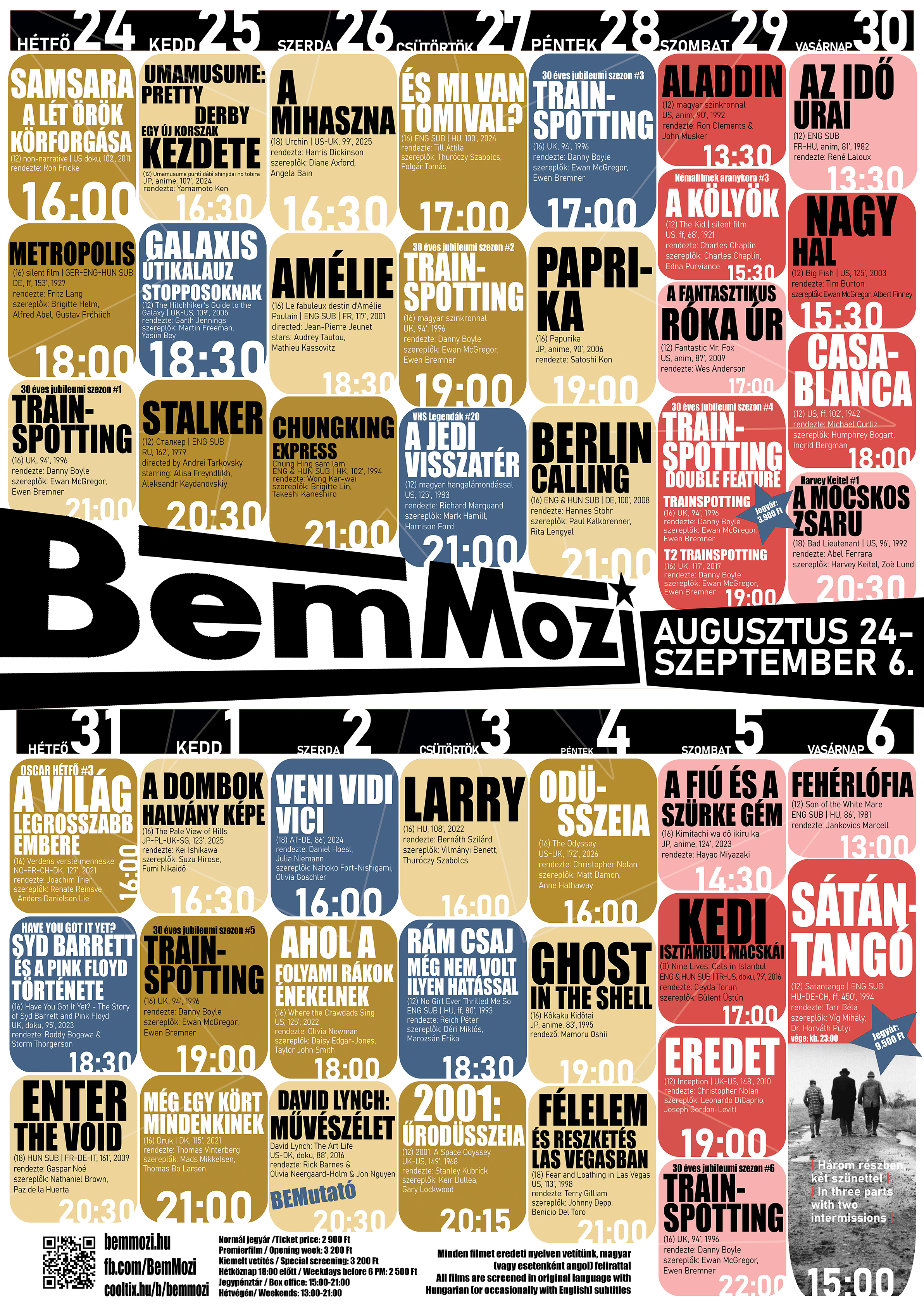 augusztus 24-szeptember 6. programfüzet